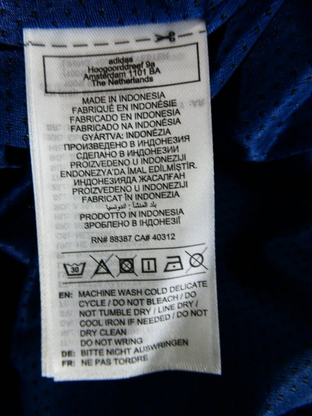 Adidas Women's 2 Piece Track Suit Set Jacket Shorts Night Indigo Size Large NWT - Picture 8 of 15